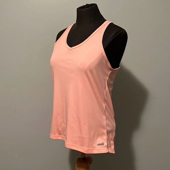 Avia Women's Peach Lightweight Racerback V-Neck Tank Top - Picture 2 of 7